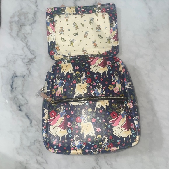 Disney’s Petunia Pickle Bottom Snow White Leatherette Backpack - Picture 5 of 9
